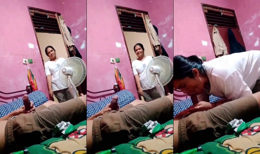 Đang quay tay thì mẹ bất ngờ vô phòng thanh niên bắt mẹ bú cu