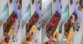 Camera lén quay đôi vợ chồng lớn tuổi ân ái trên võng và ghế sofa