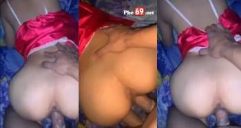 Nàng ghệ dâm diện váy ngủ đỏ gợi dục, ánh mắt như mời gọi khó cưỡng