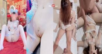 Nàng thỏ cosplay cô dâu bị dập tới lên đỉnh, nước ra lênh láng — phần 2